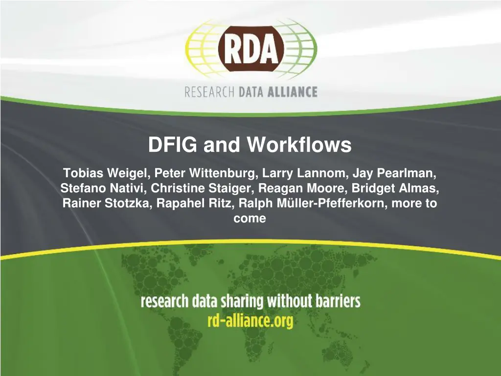 dfig and workflows n.w