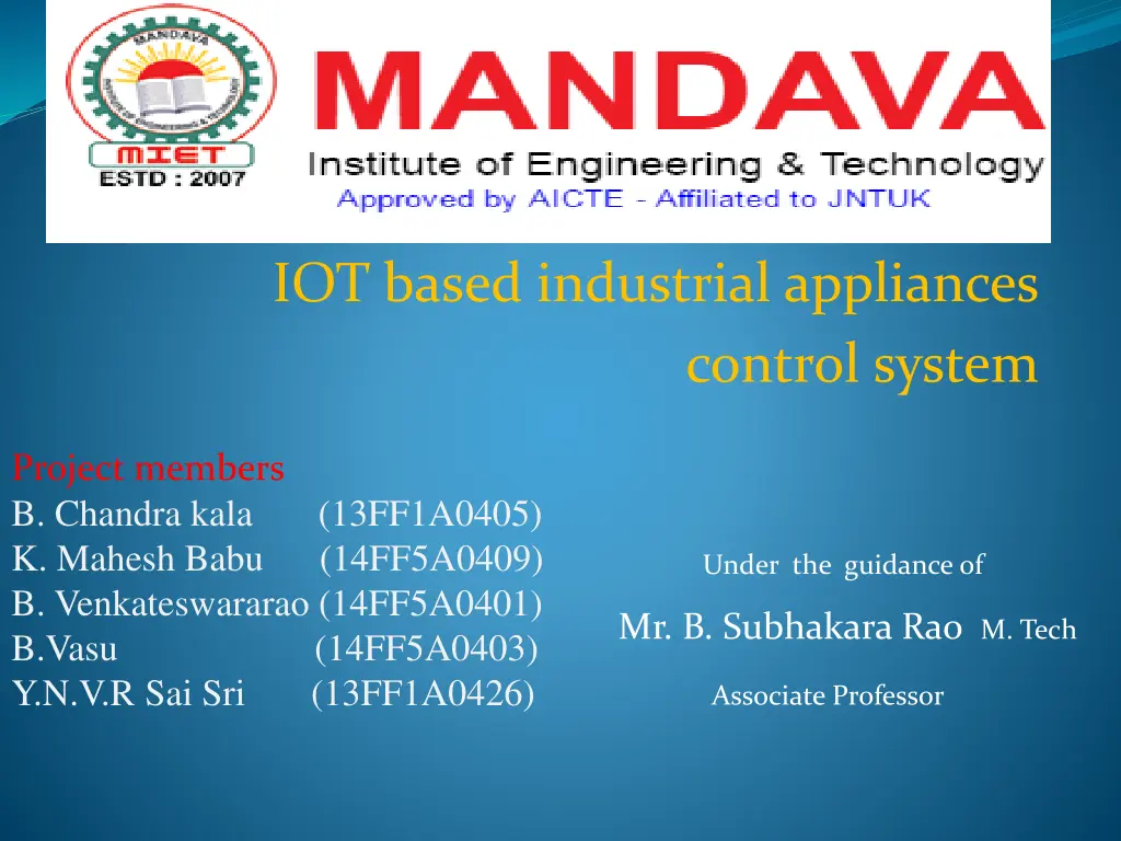 iot based industrial appliances n.w