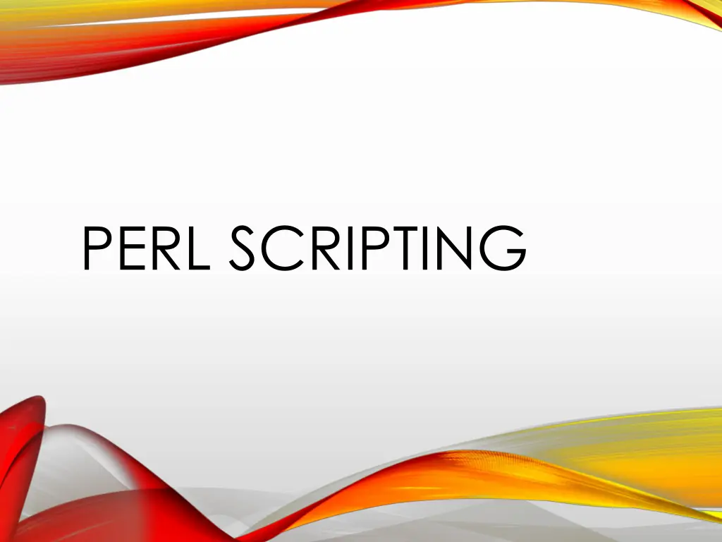 perl scripting n.w