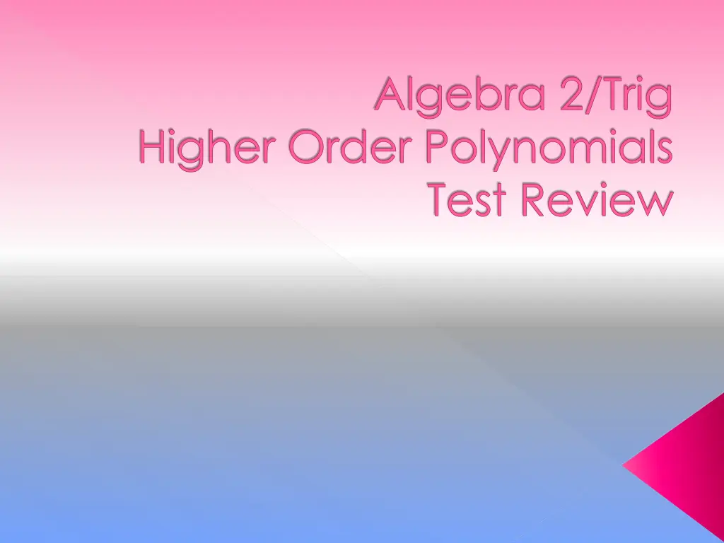 algebra 2 trig n.w