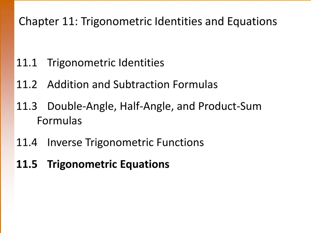 chapter 11 trigonometric identities and equations n.w
