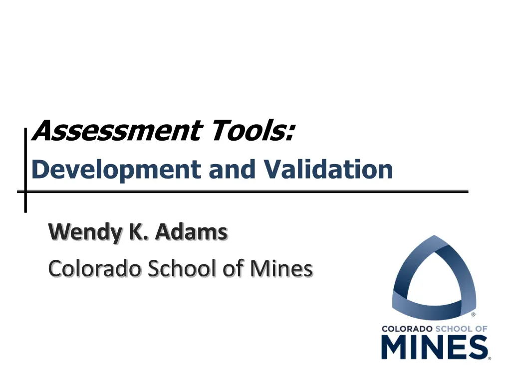 assessment tools development and validation n.w