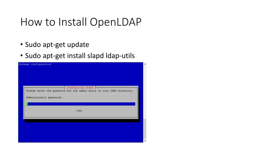 how to install openldap n.w
