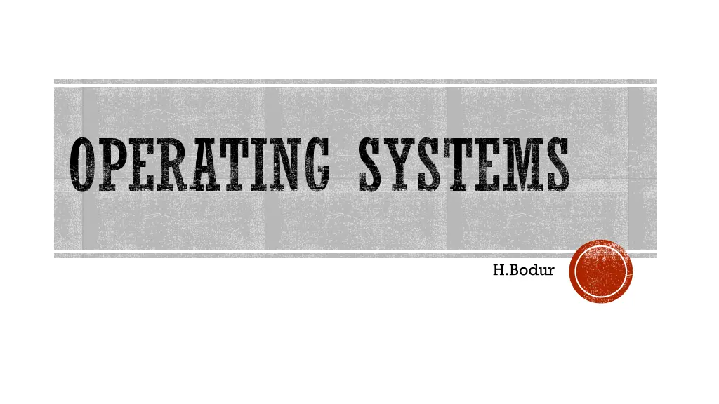 operating systems n.w