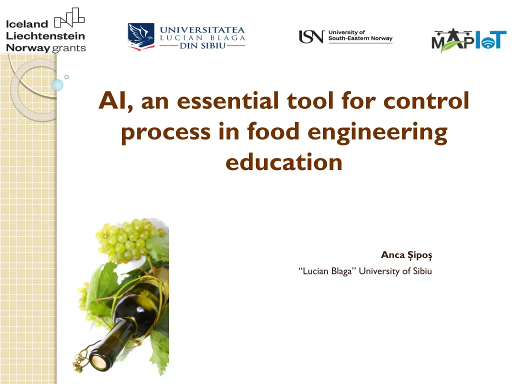 ai an essential tool for control process in food n.w
