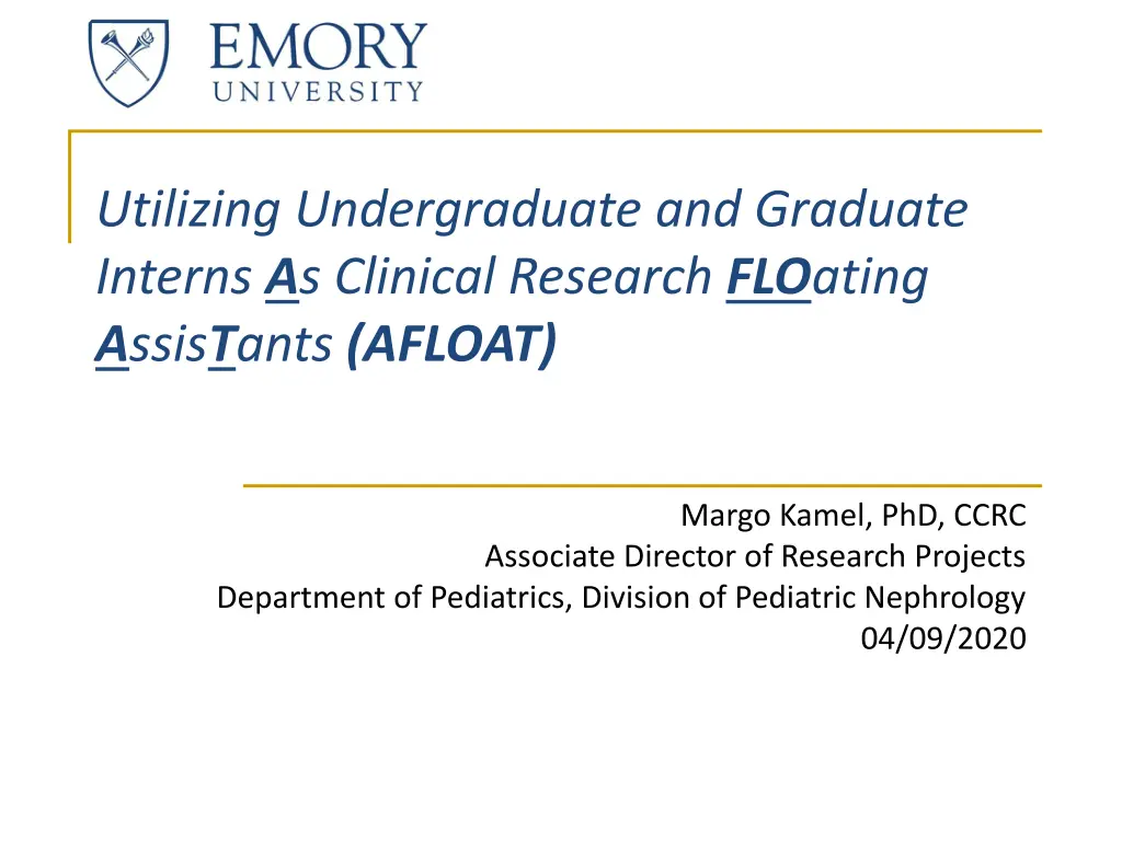 utilizing undergraduate and graduate interns n.w