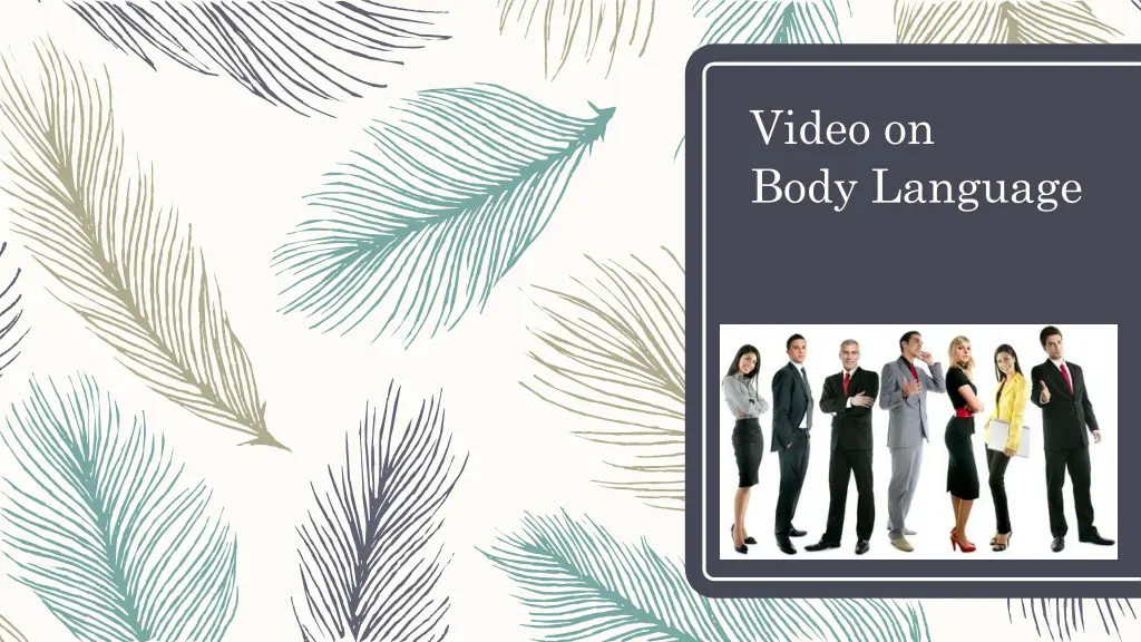 video on body language n.w