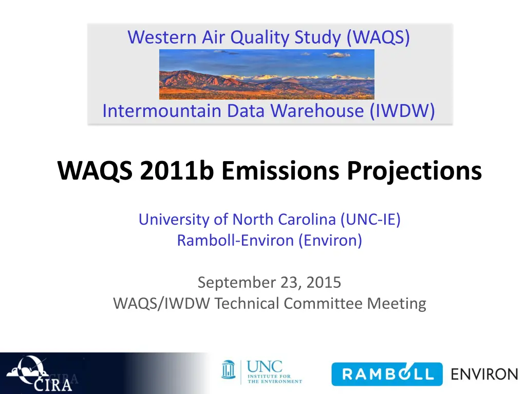 western air quality study waqs n.w