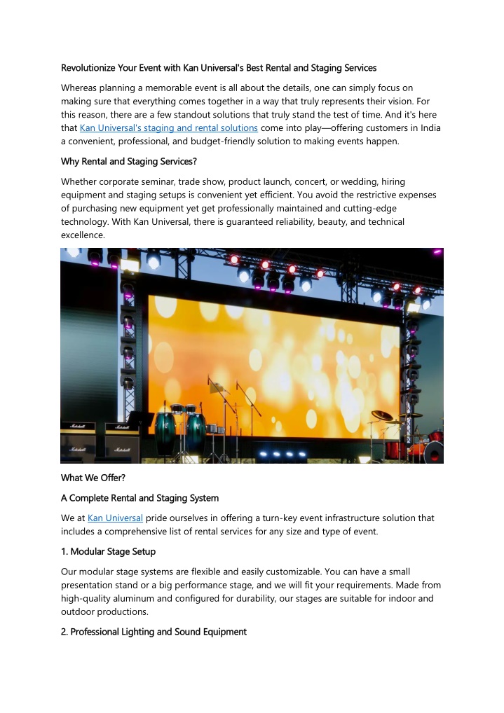 revolutionize your event with kan universal n.w