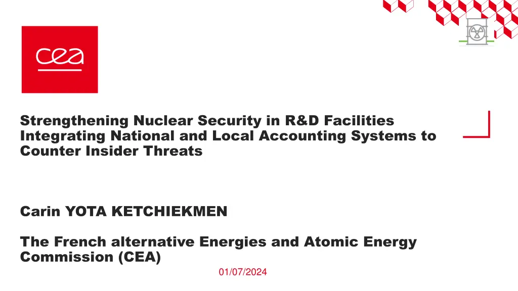 strengthening nuclear security in r d facilities n.w