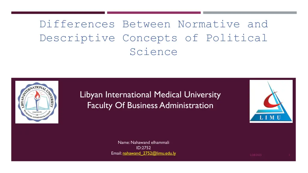 differences between normative and descriptive n.w