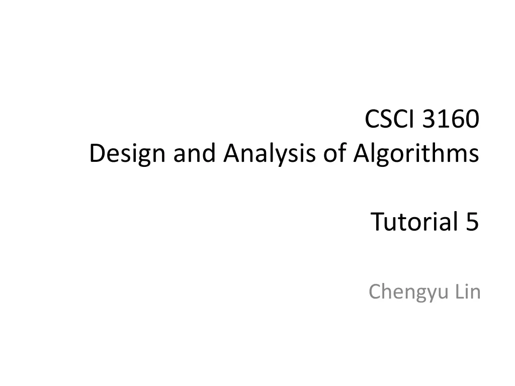 csci 3160 n.w