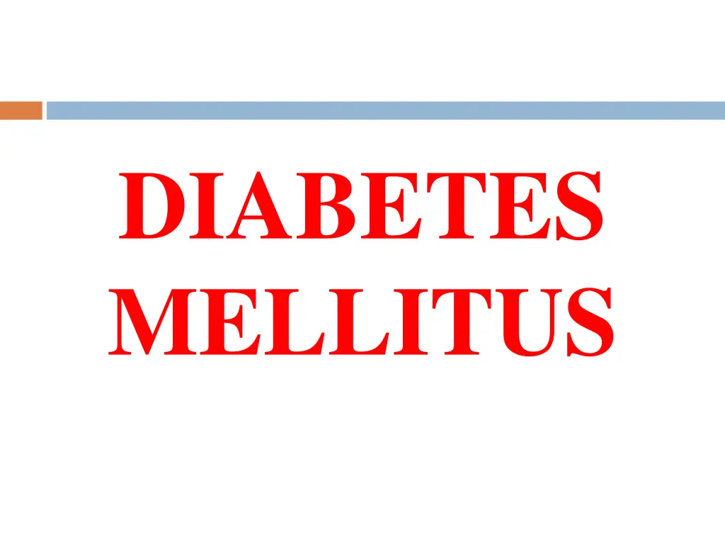 diabetes mellitus n.w