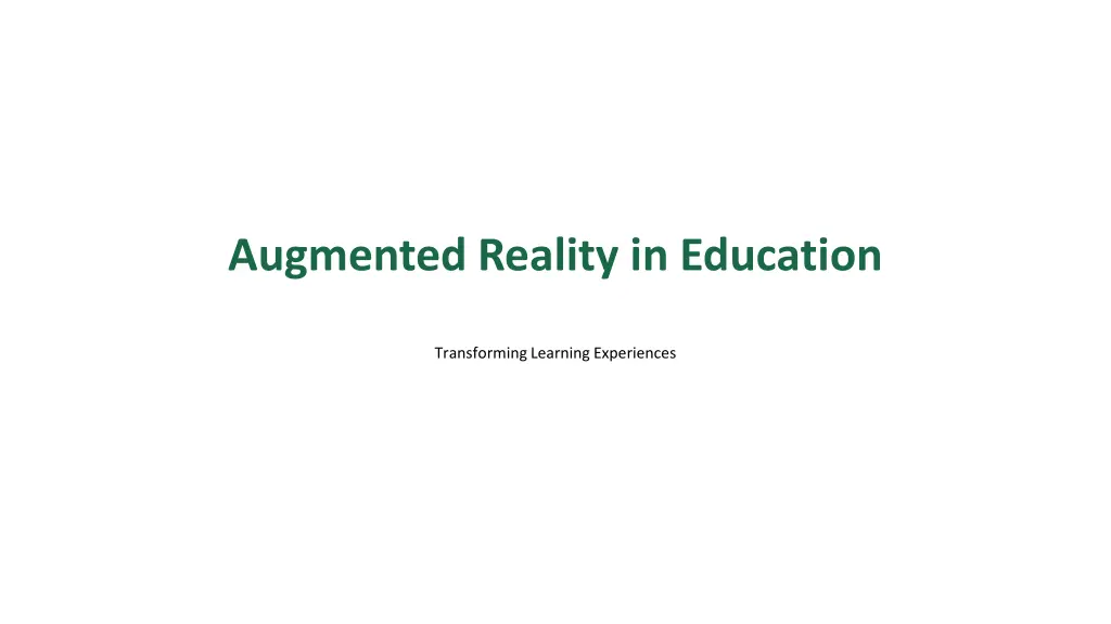 augmented reality in education n.w