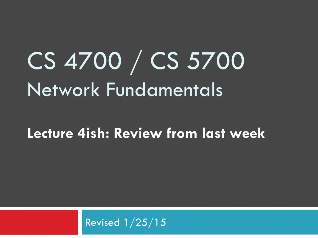cs 4700 cs 5700 network fundamentals n.w