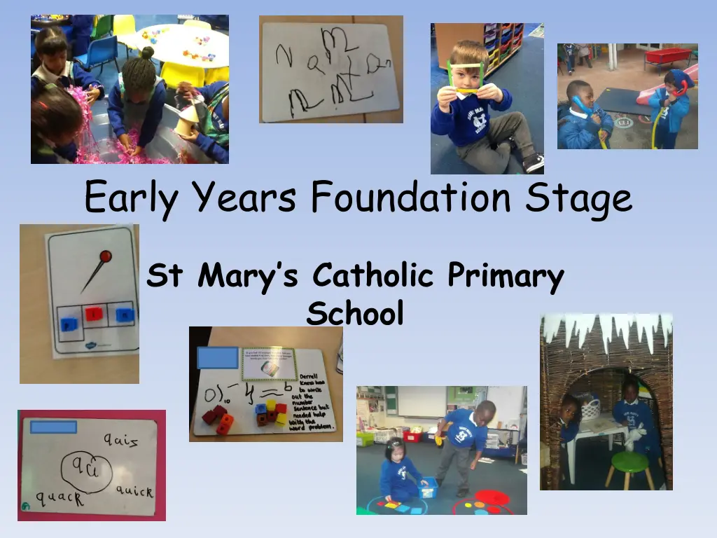 early years foundation stage n.w