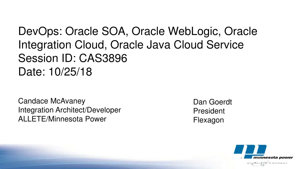 devops oracle soa oracle weblogic oracle n.w