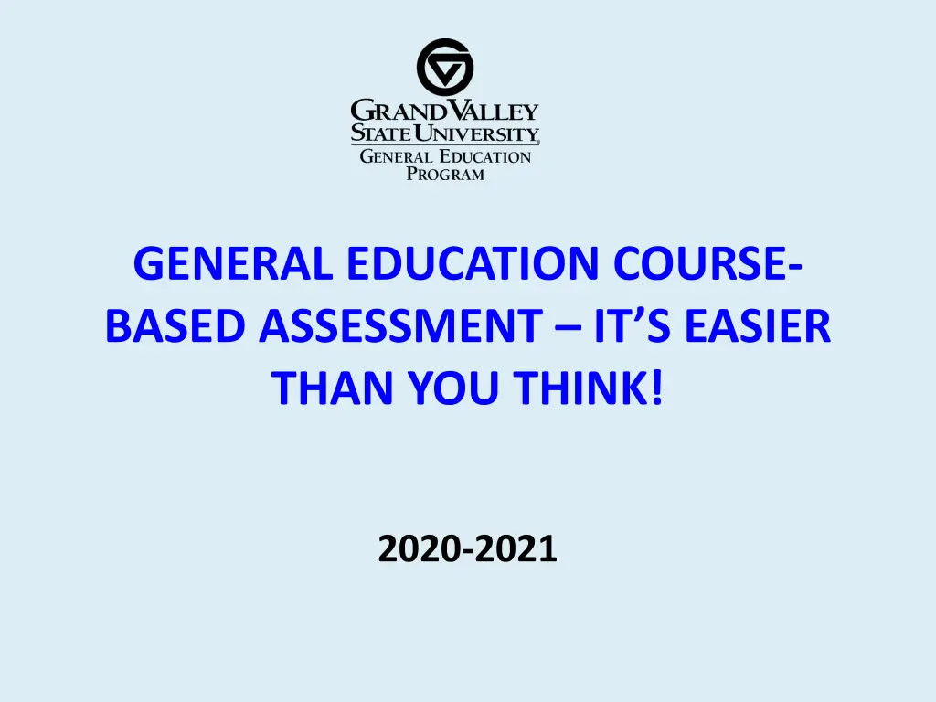 general education course based assessment n.w