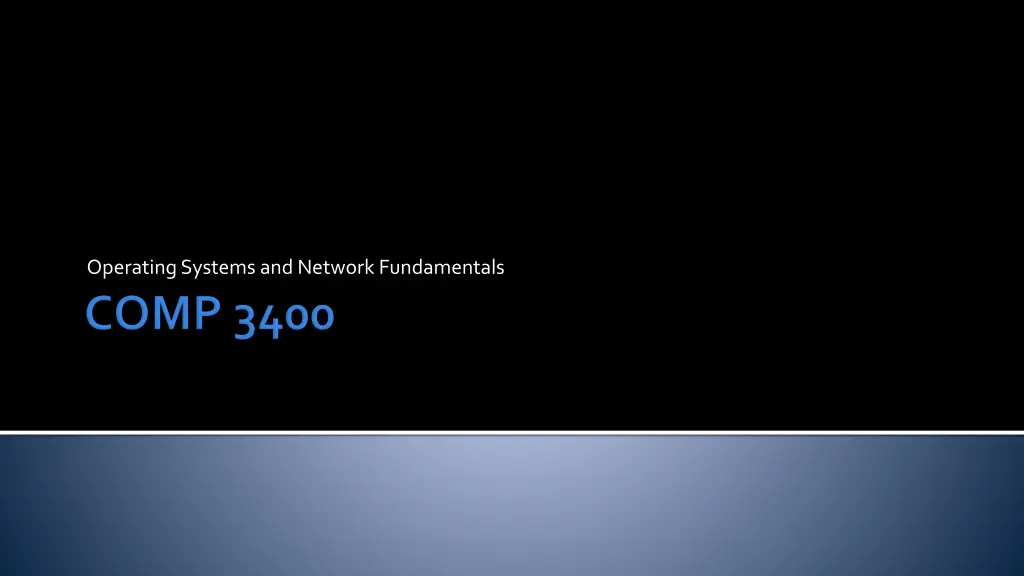 operating systems and network fundamentals n.w