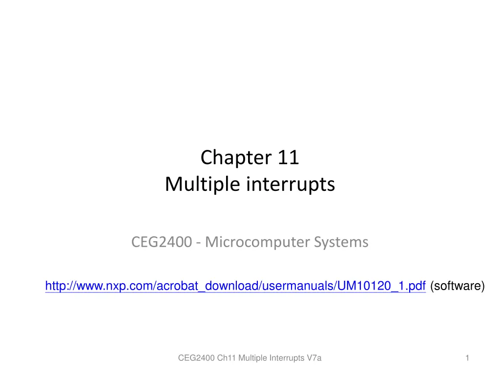 chapter 11 multiple interrupts n.w
