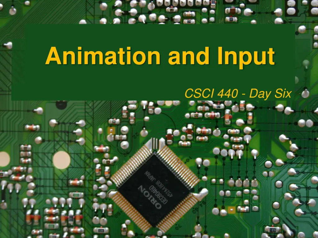 animation and input n.w