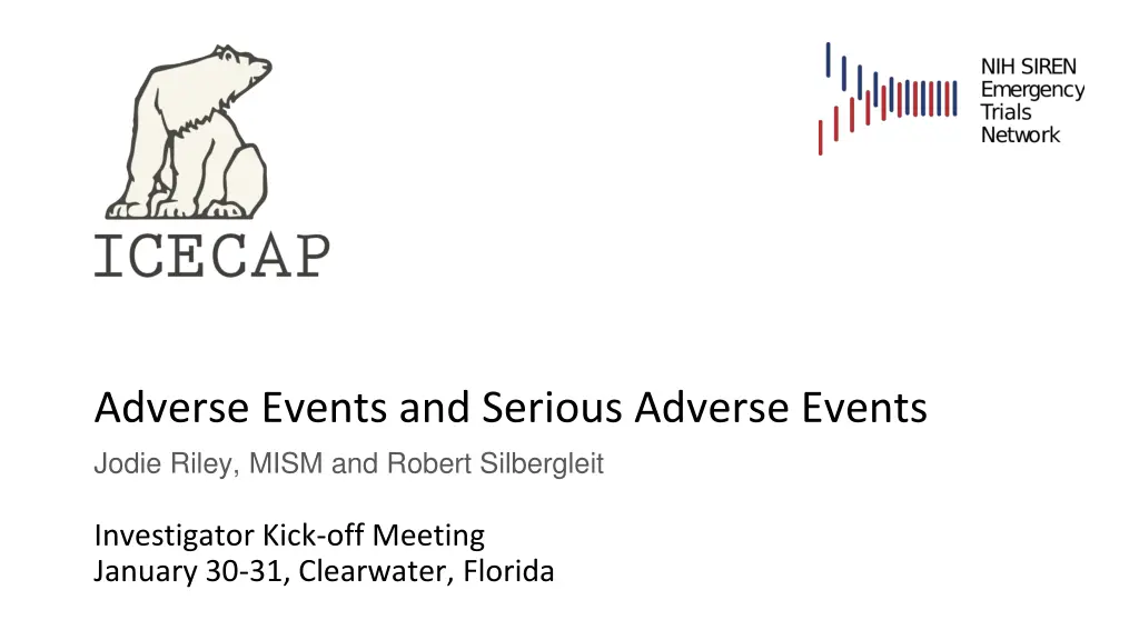 adverse events and serious adverse events jodie n.w