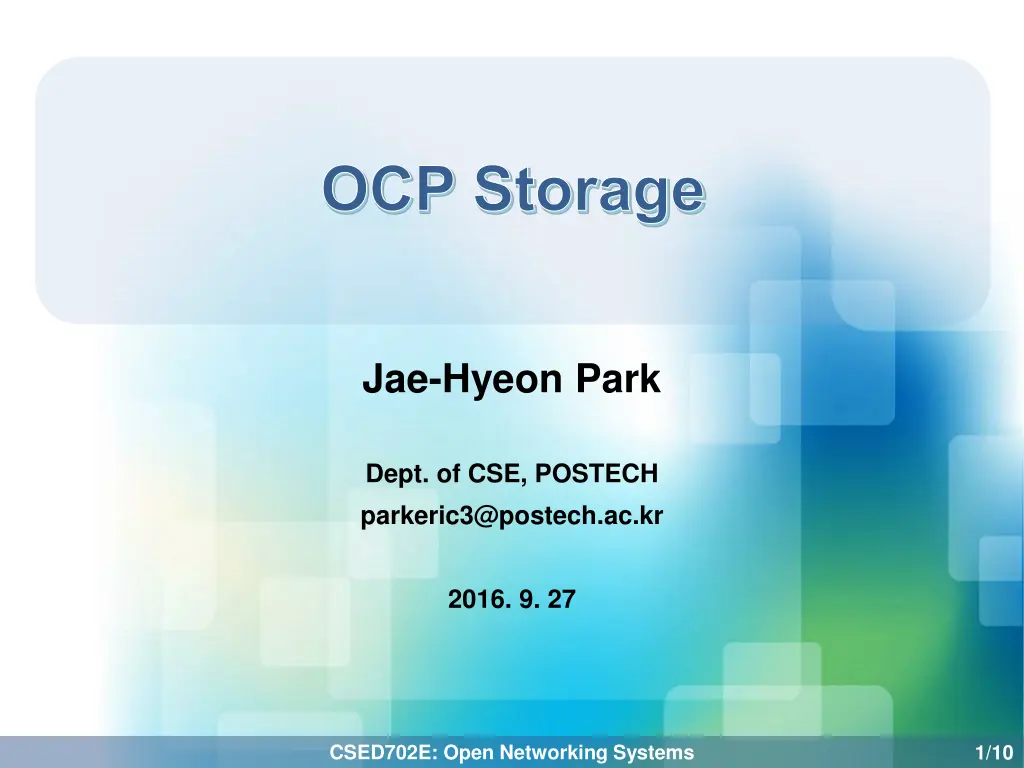 ocp storage n.w