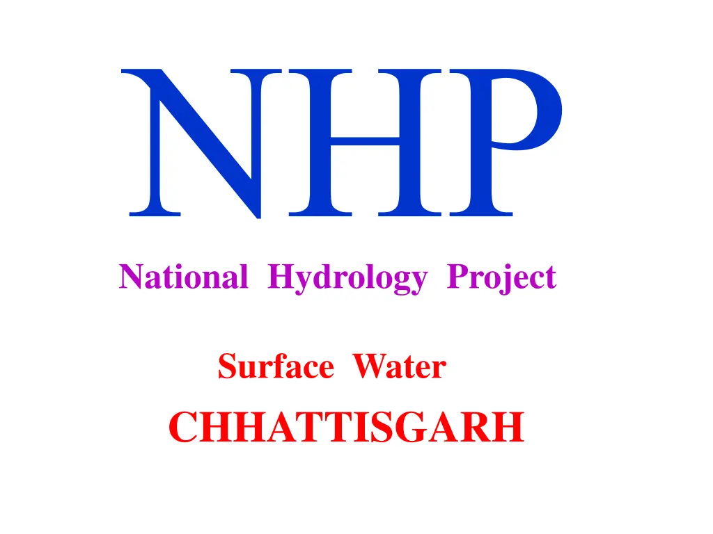 national hydrology project n.w