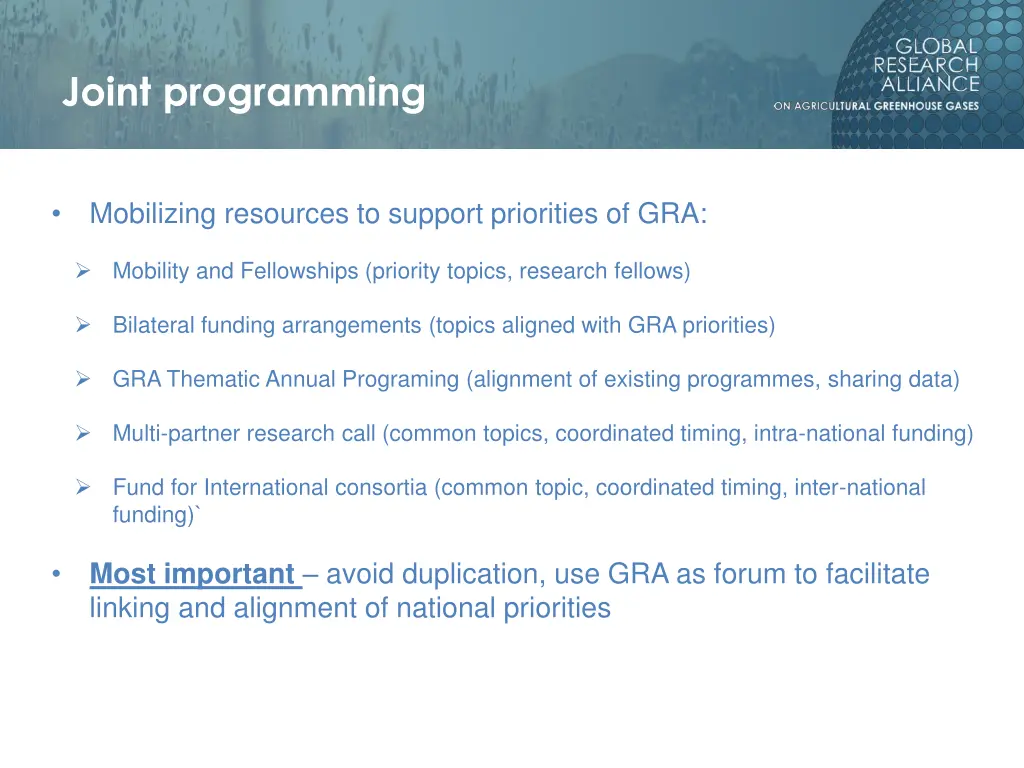 joint programming n.w