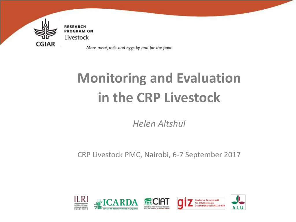 monitoring and evaluation in the crp livestock n.w