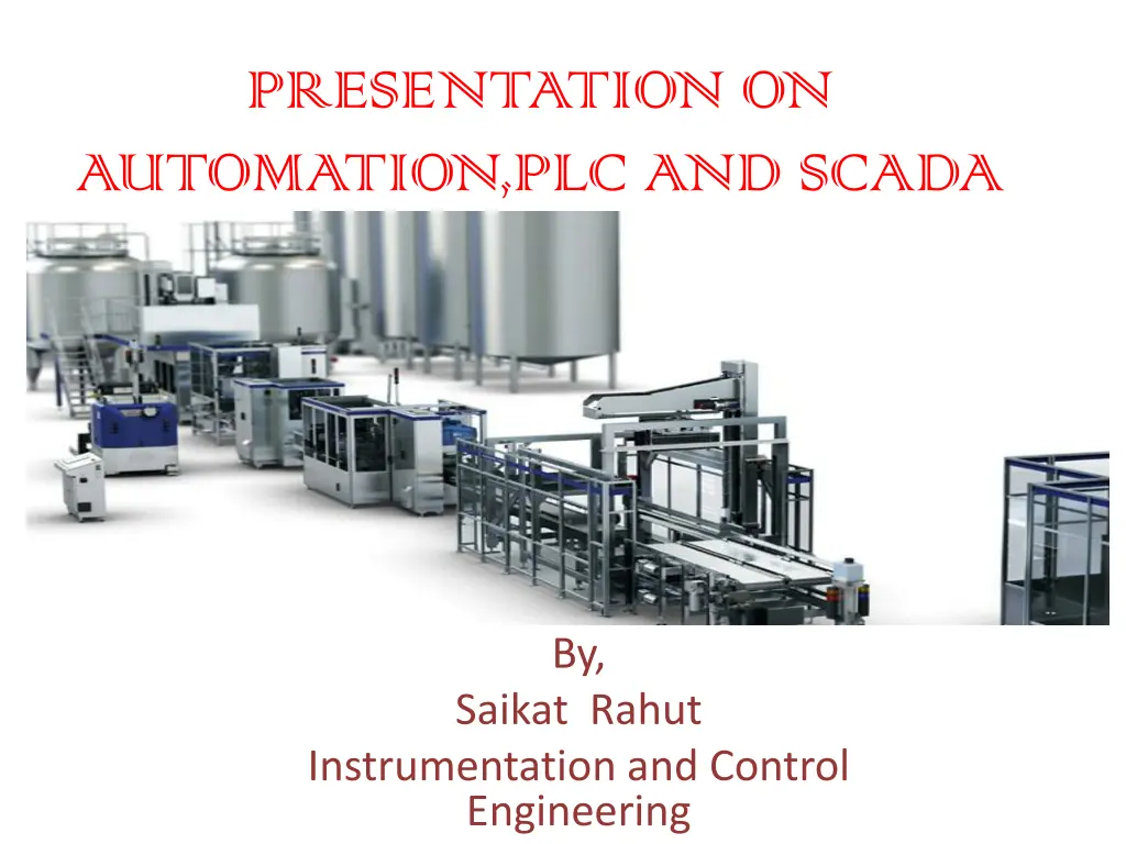 presentation on automation plc and scada n.w