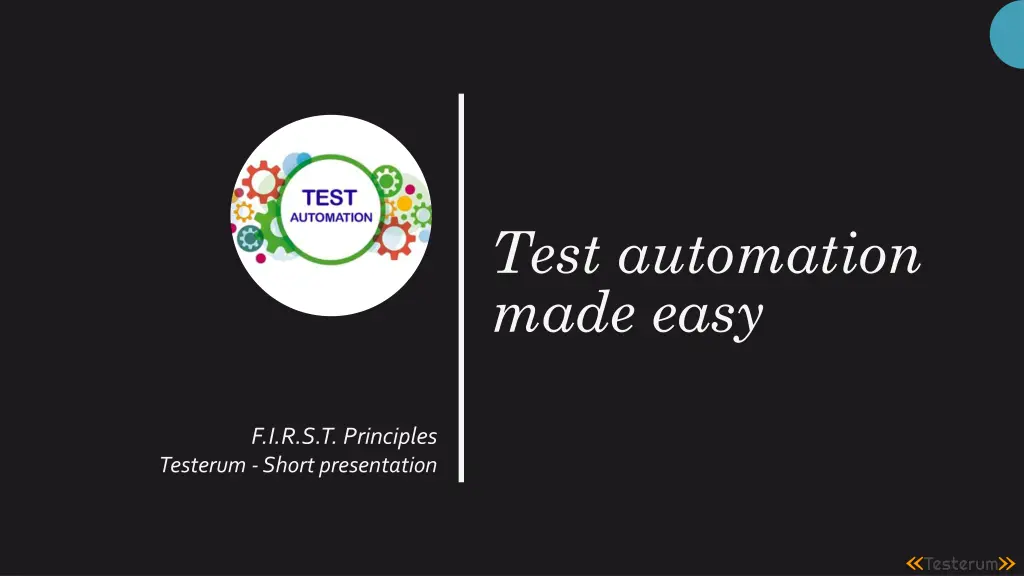 test automation made easy n.w