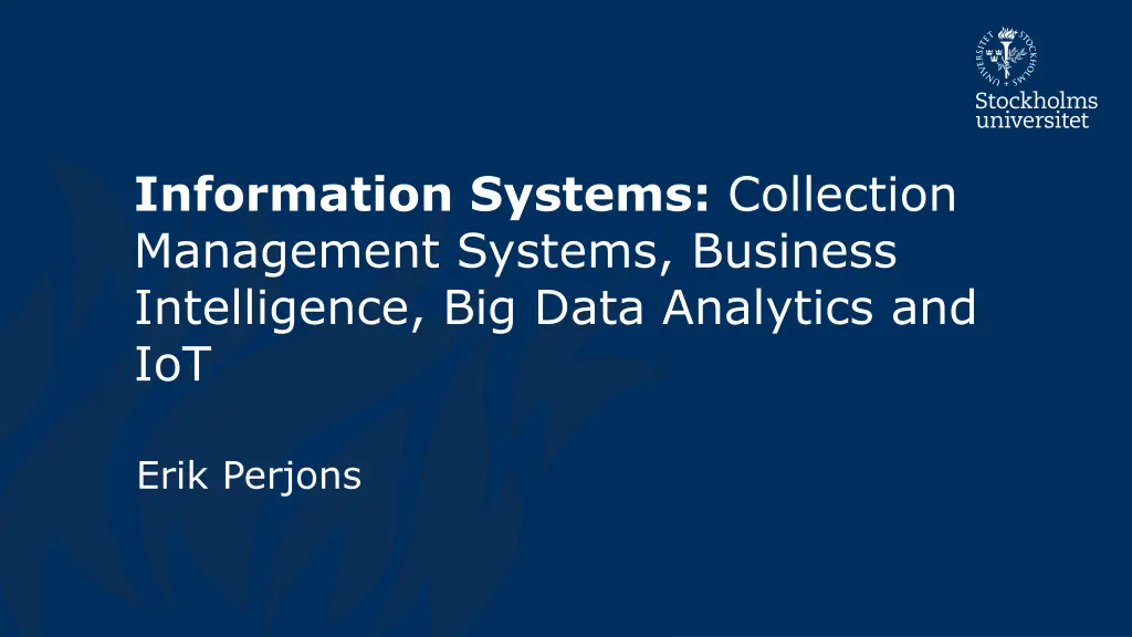 information systems collection management systems n.w