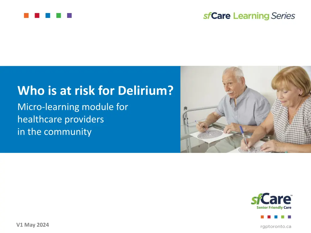 who is at risk for delirium micro learning module n.w