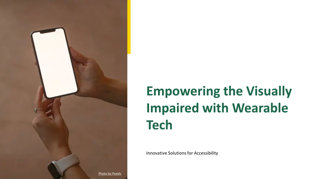 empowering the visually impaired with wearable n.w