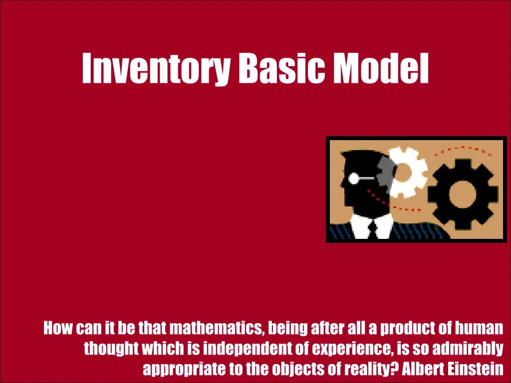 inventory basic model n.w