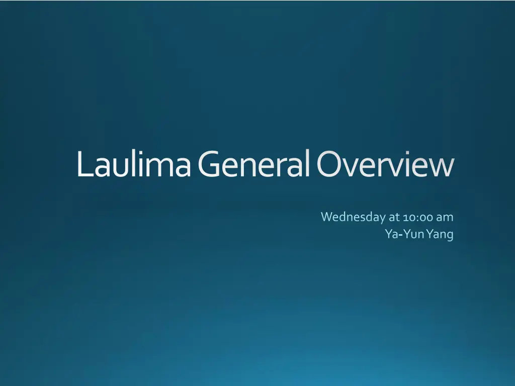 laulimageneral overview n.w
