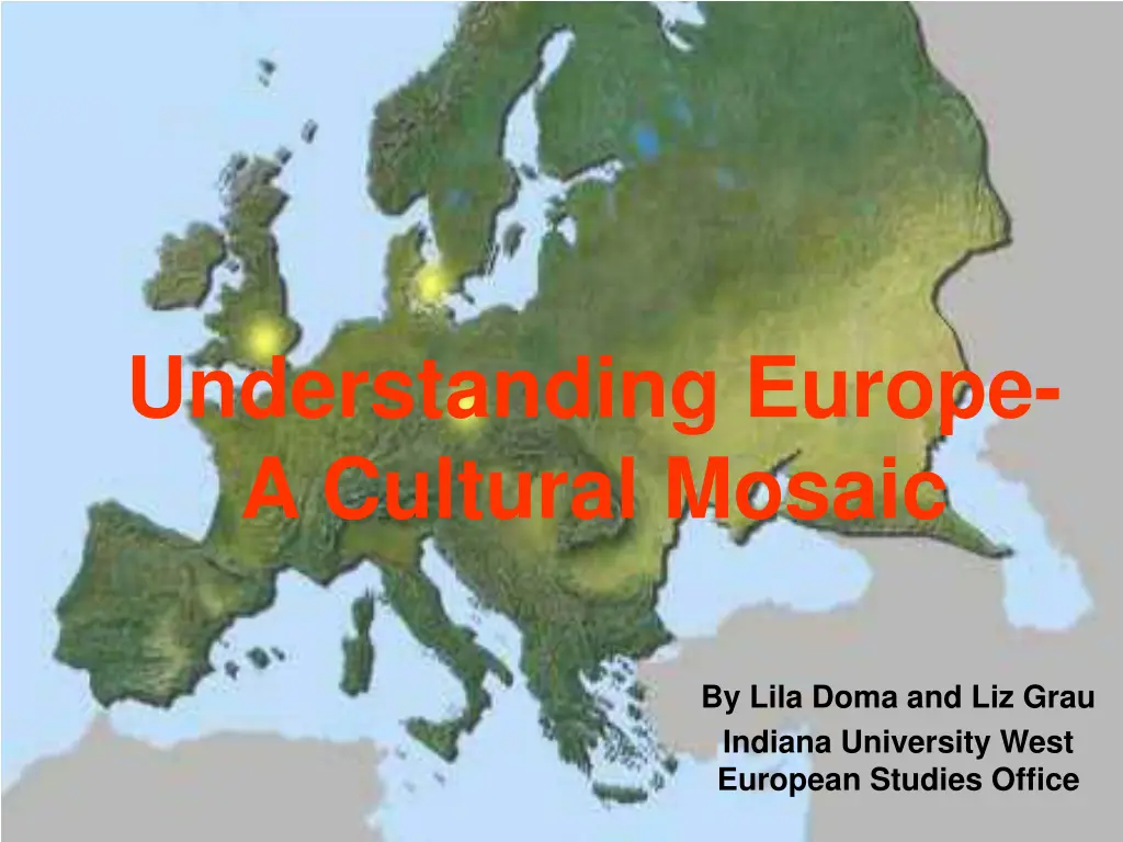 understanding europe a cultural mosaic n.w