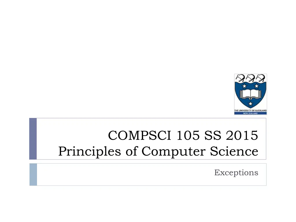 compsci 105 ss 2015 principles of computer science n.w