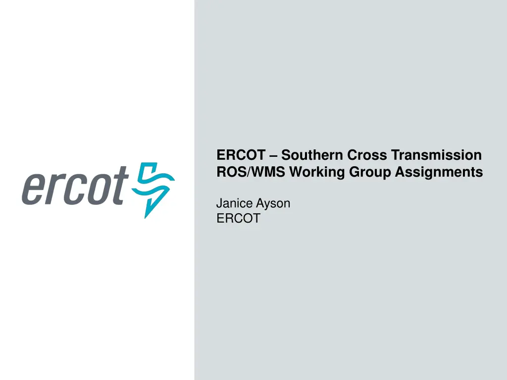 ercot southern cross transmission ros wms working n.w