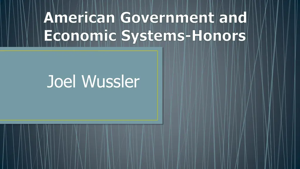 american government and economic systems honors n.w