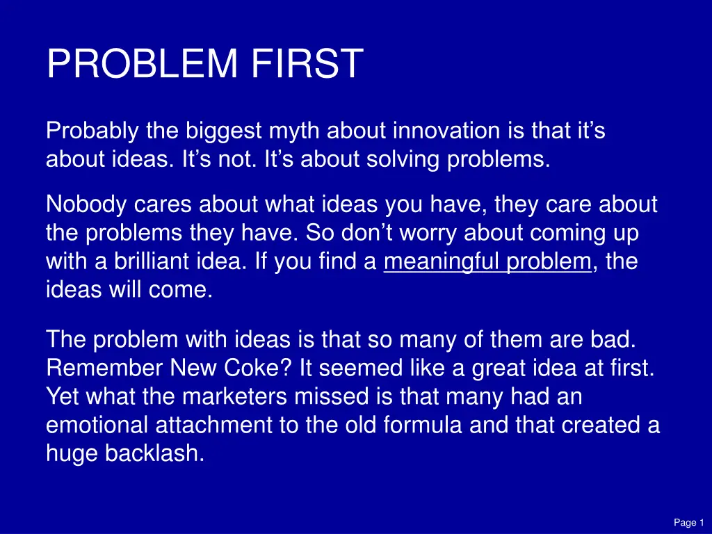 problem first n.w