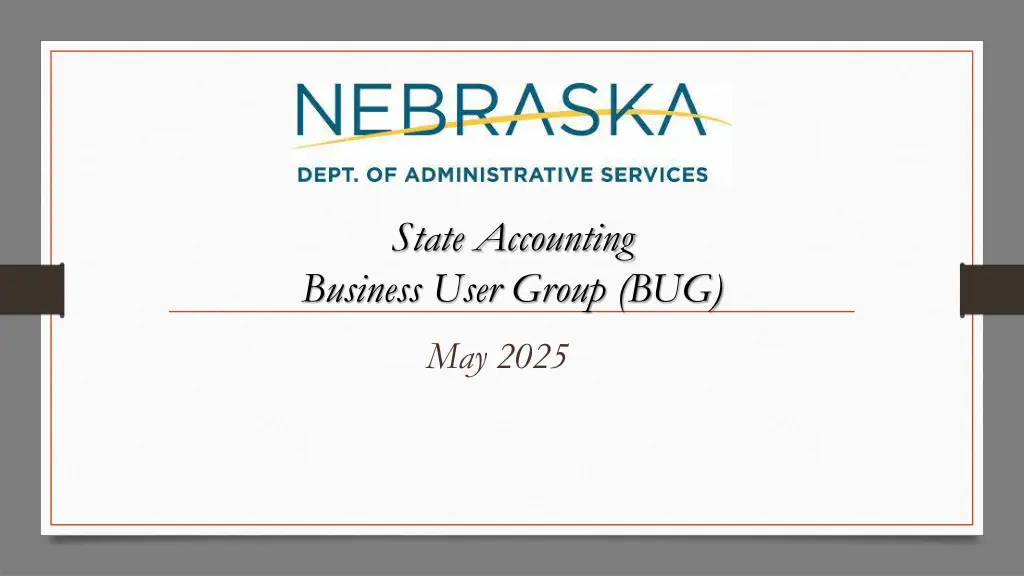 state accounting business user group bug n.w