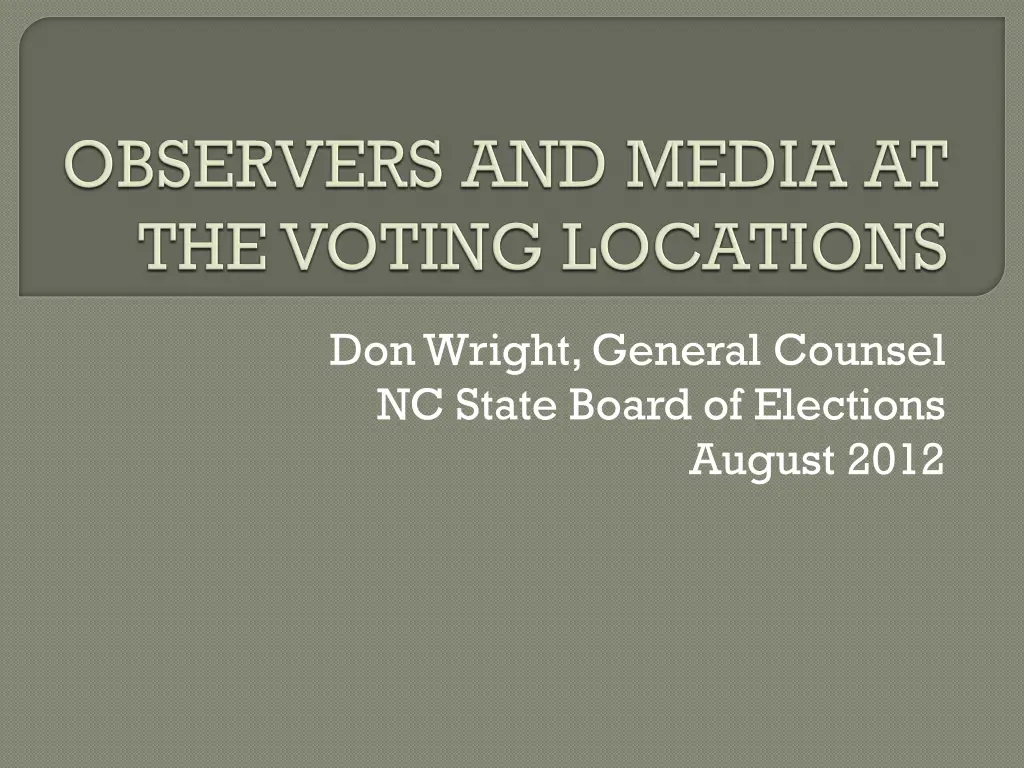 don wright general counsel nc state board n.w