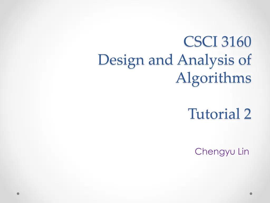 csci 3160 n.w