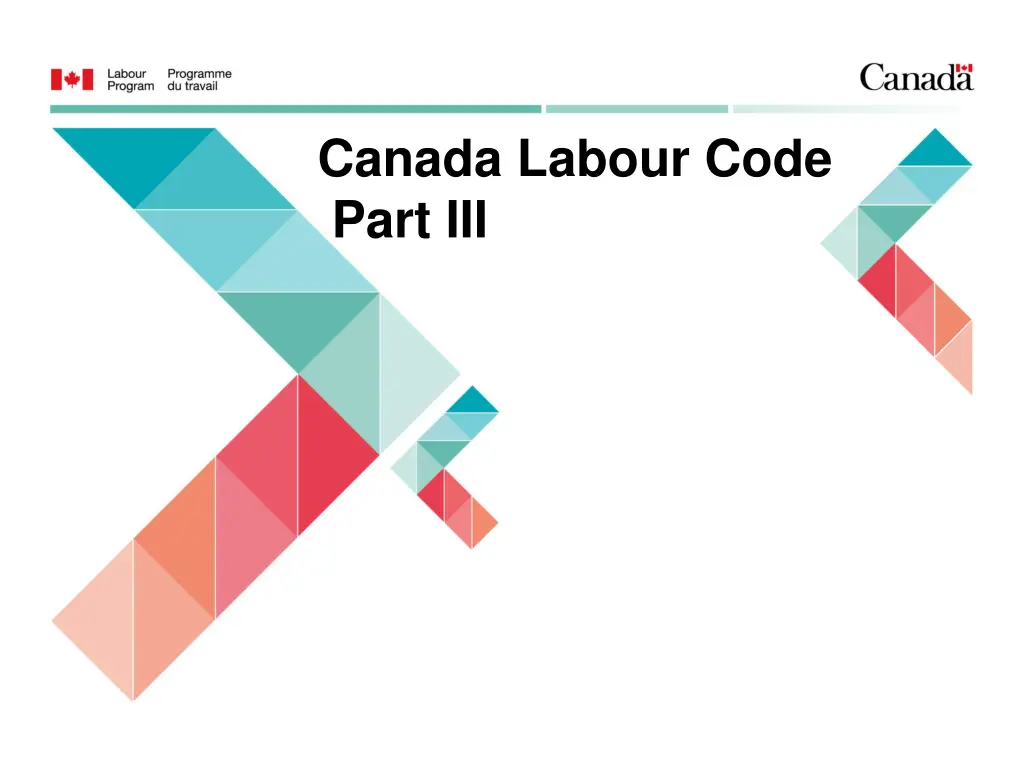 canada labour code part iii n.w