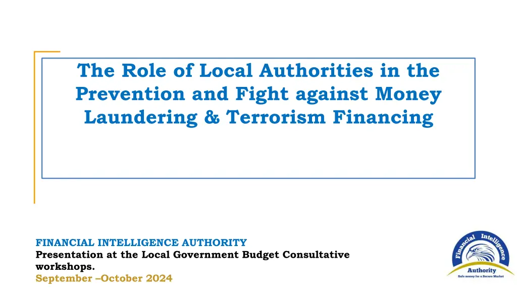 the role of local authorities in the prevention n.w