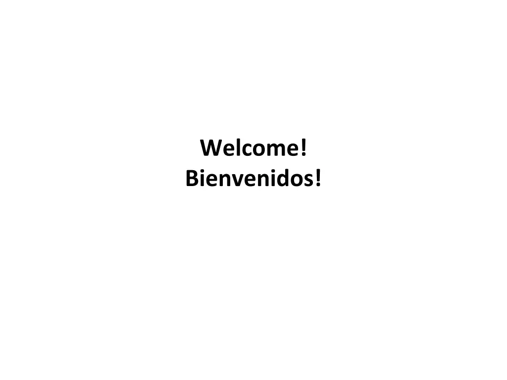 welcome bienvenidos n.w