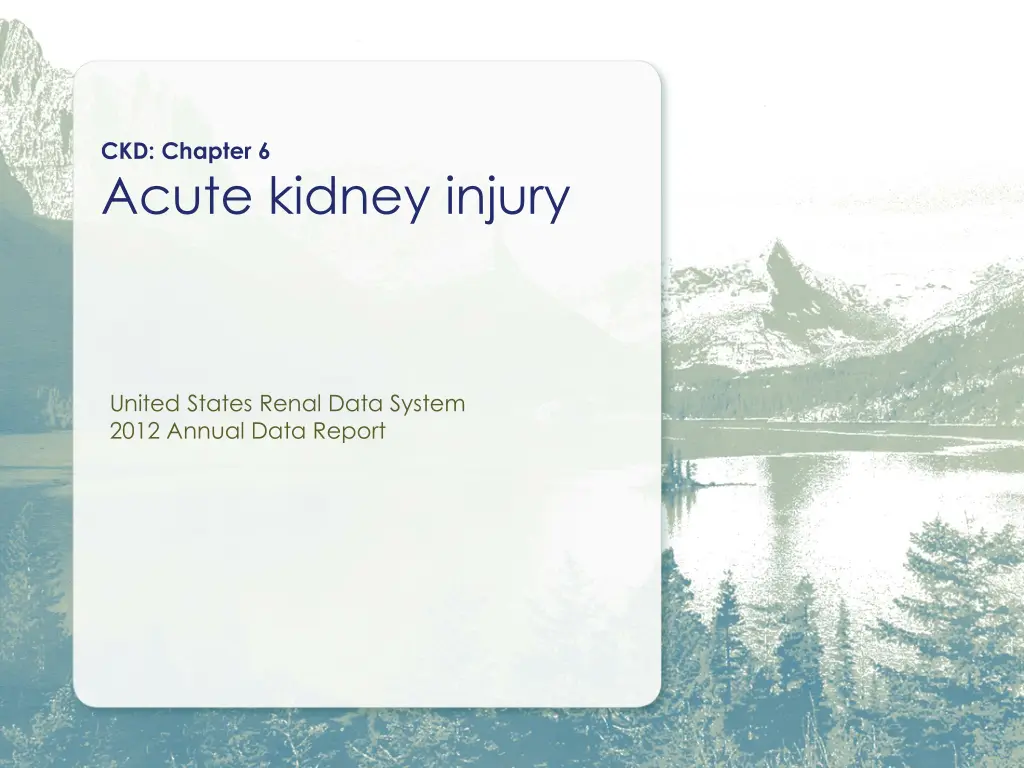 ckd chapter 6 acute kidney injury n.w