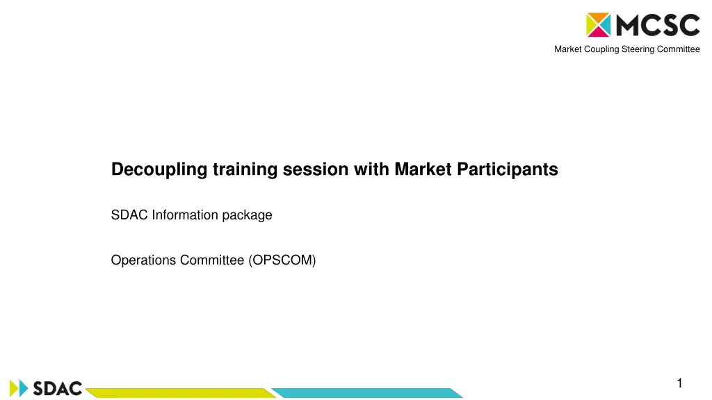 market coupling steering committee n.w